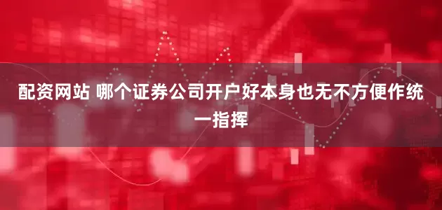 配资网站 哪个证券公司开户好本身也无不方便作统一指挥