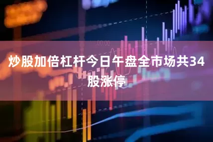 炒股加倍杠杆今日午盘全市场共34股涨停